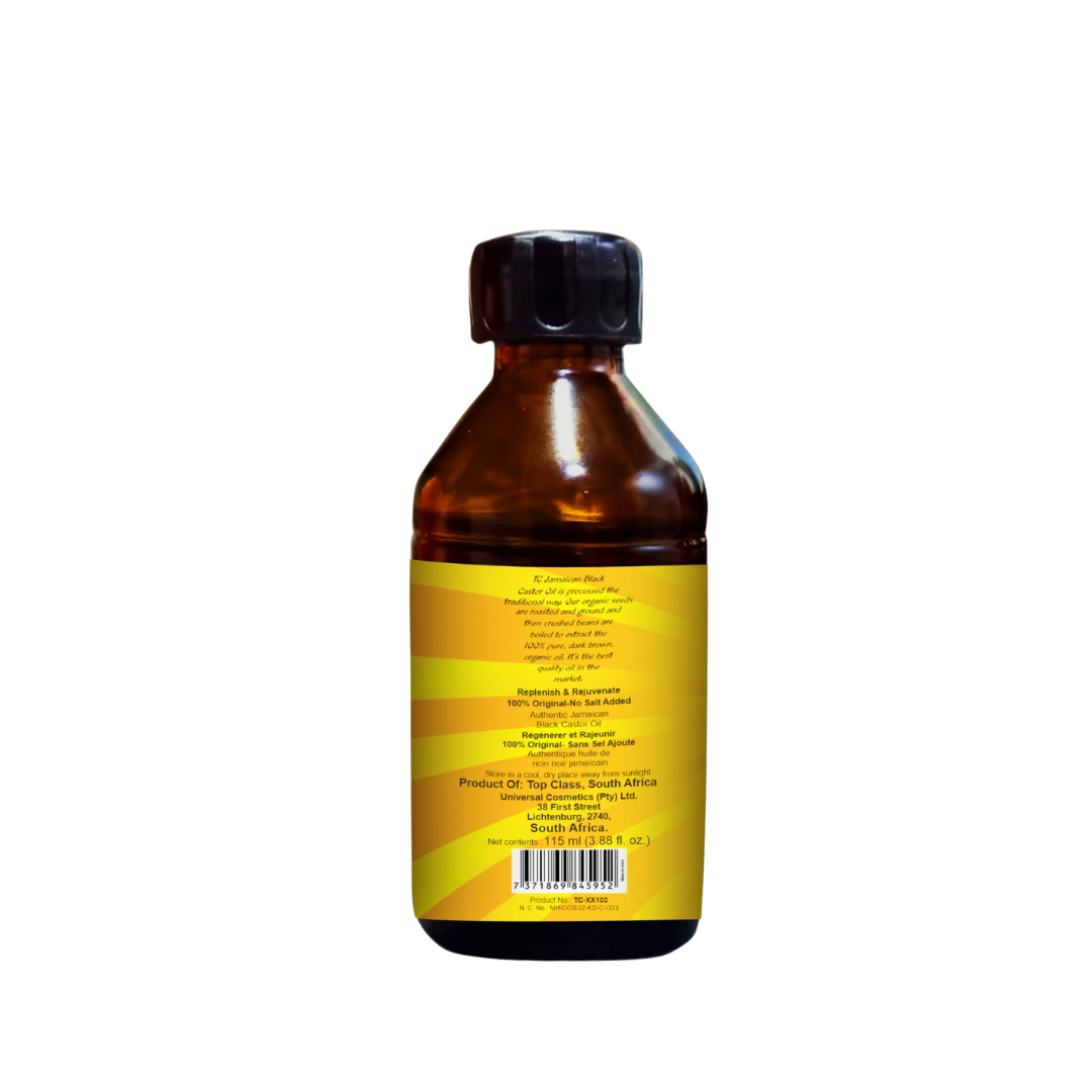 Top Class Jamaican Black Castor Oil -Glass Bottle 115ml