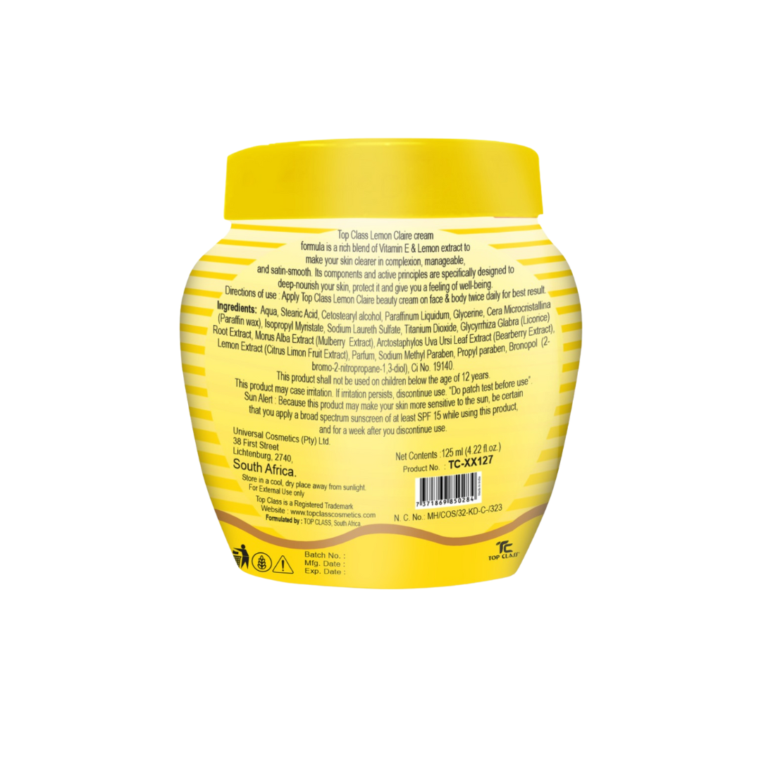 Top Class Lemon Claire Beauty Cream 125ml