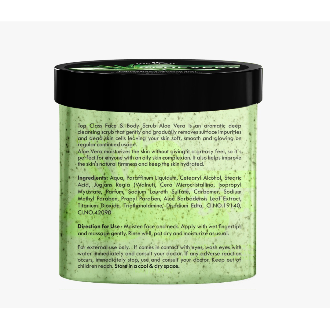 Top Class Face & Body Scrub - Aloe Vera 450ml