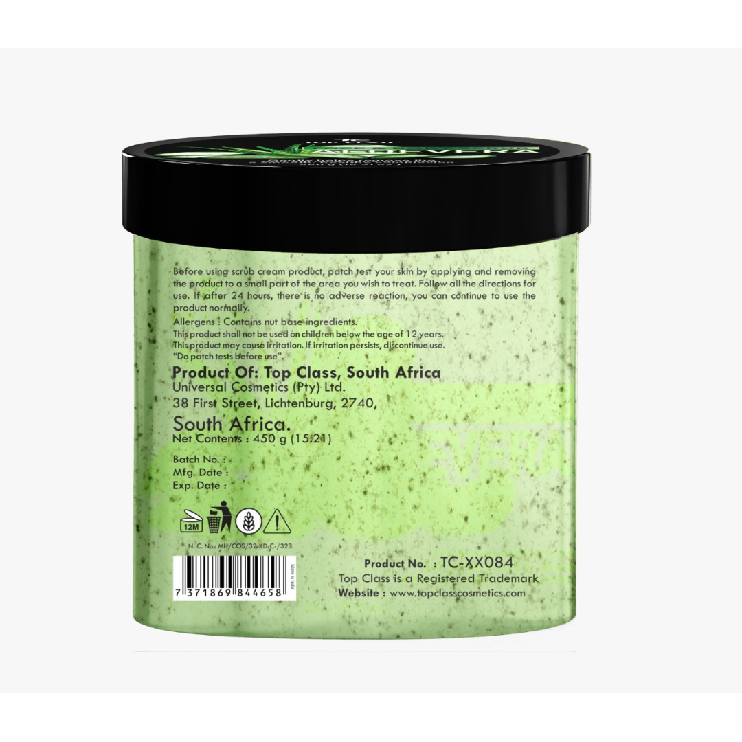 Top Class Face & Body Scrub - Aloe Vera 450ml