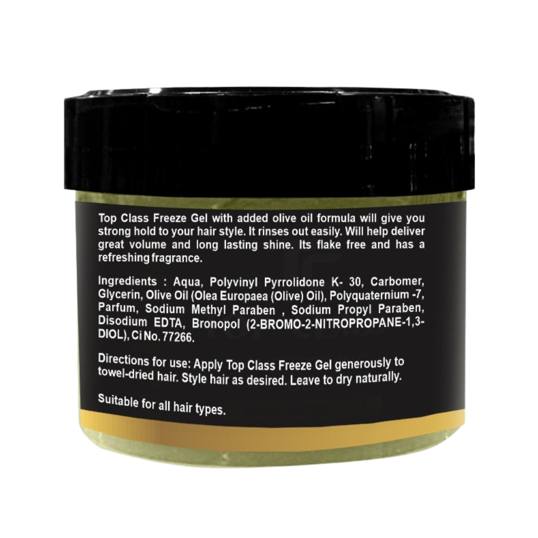 Top Class Hair Freeze Gel with Olive Oil 250ml