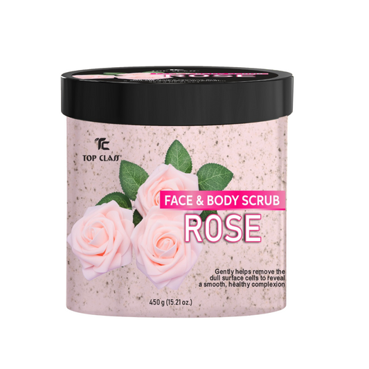 Top Class Face & Body Scrub - Rose 450ml